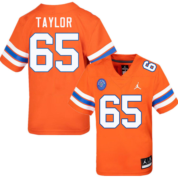 Jawaan Taylor Florida Jersey,Florida Gators #65 Jawaan Taylor Jersey Youth Uniforms-Throwback Orange